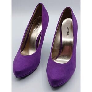 XAppeal Purple Faux Suede High Heels Pumps Jaw Breaker. Size 11.